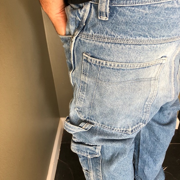 Vintage THUG LIFE Jeans Hiphop 90s Tupac Sz 32 - Picture 7 of 8